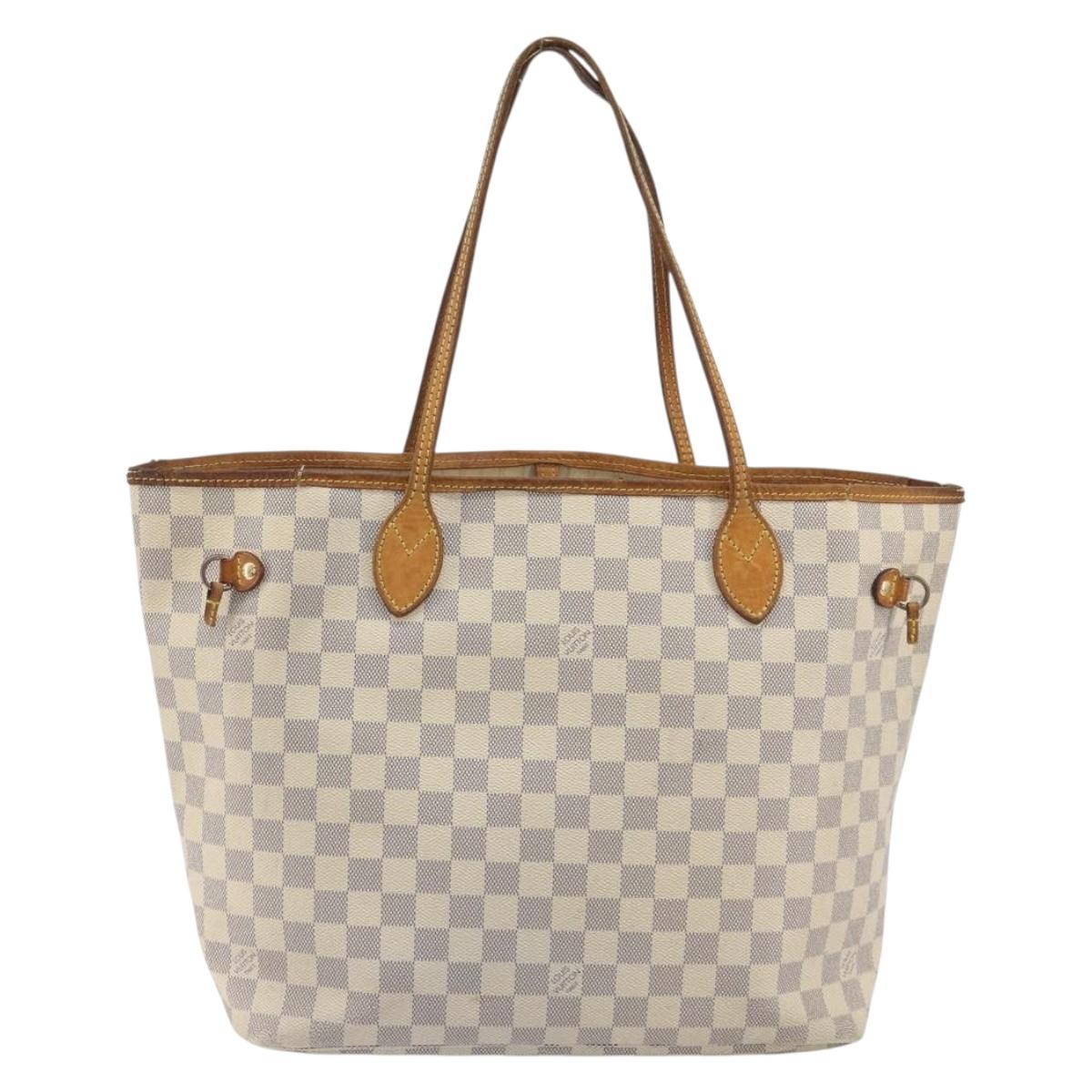 LOUIS VUITTON Damier Azur Neverfull MM Tote Bag N41605 LV Auth 195607 - Jerrillo image 2