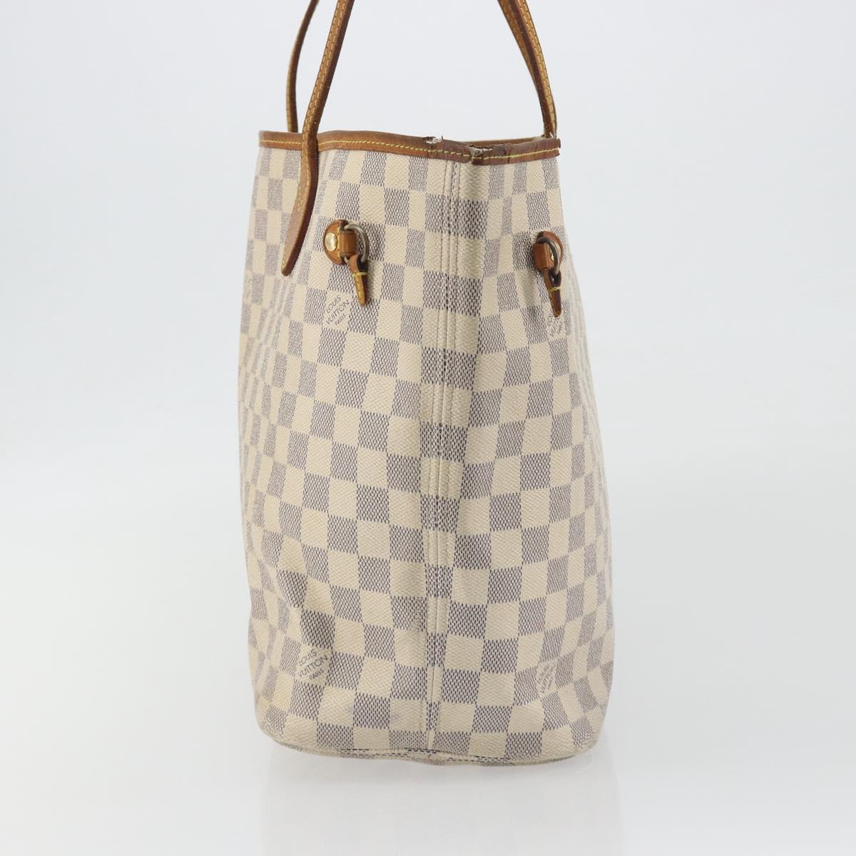 LOUIS VUITTON Damier Azur Neverfull MM Tote Bag N41605 LV Auth 195607 - Jerrillo image 3