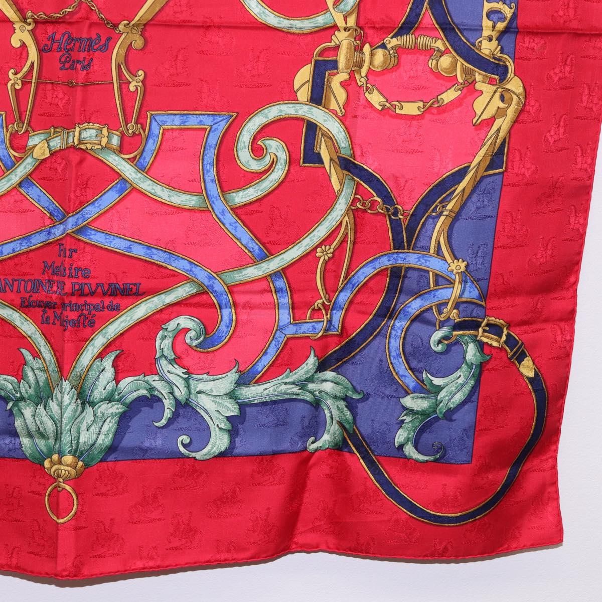 HERMES Carre90 Scarf Silk Red Auth 195639 - Jerrillo image 10