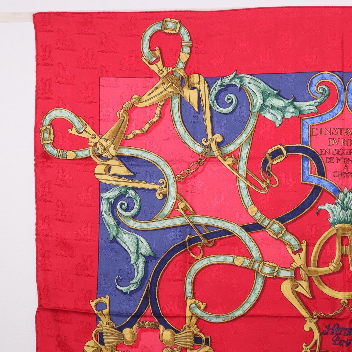 HERMES Carre90 Scarf Silk Red Auth 195639 - Jerrillo image 2