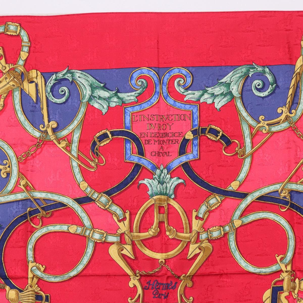 HERMES Carre90 Scarf Silk Red Auth 195639 - Jerrillo image 3