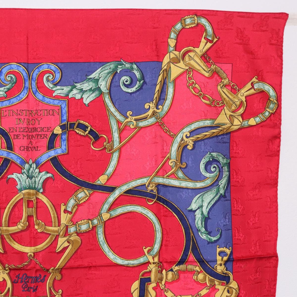HERMES Carre90 Scarf Silk Red Auth 195639 - Jerrillo image 4