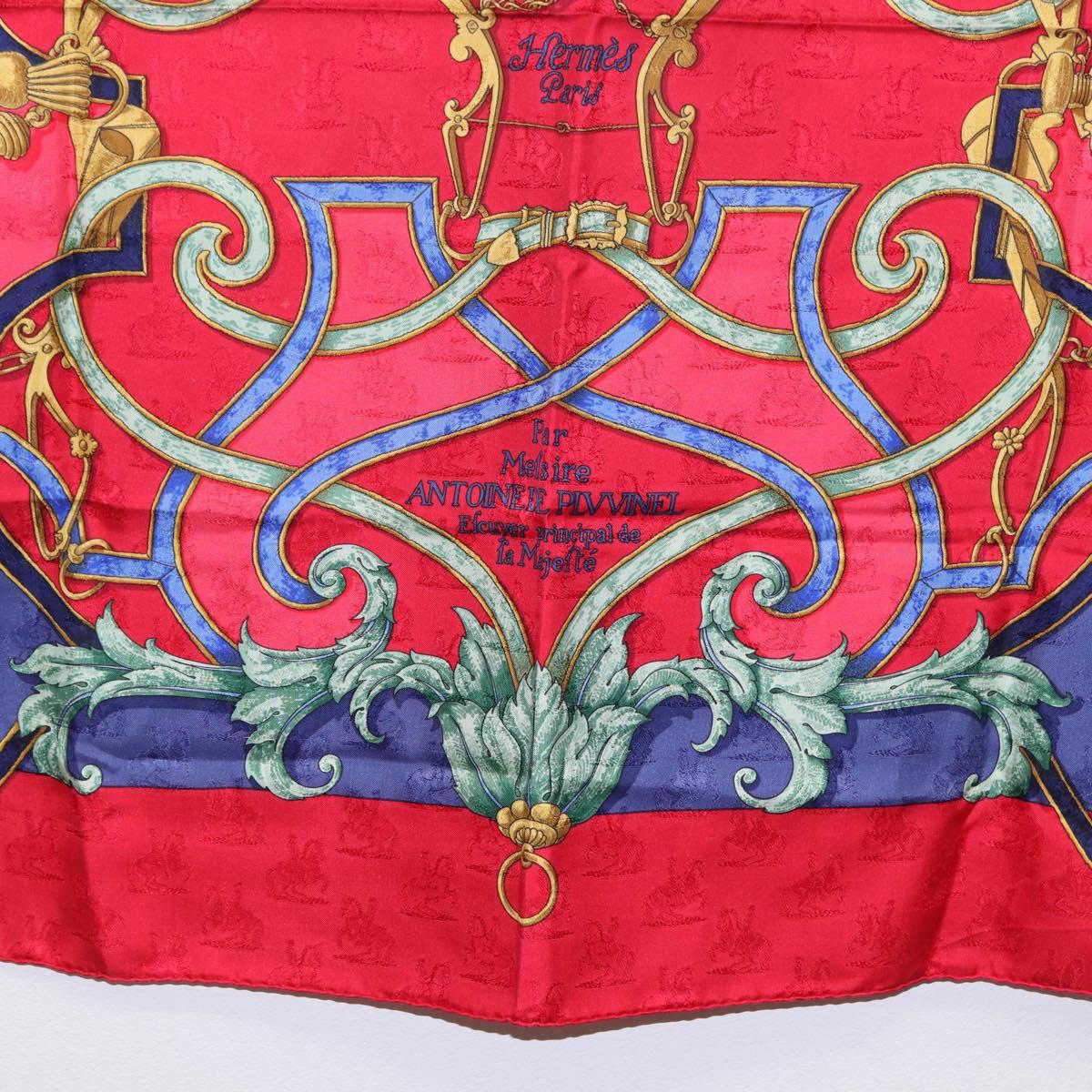 HERMES Carre90 Scarf Silk Red Auth 195639 - Jerrillo image 9