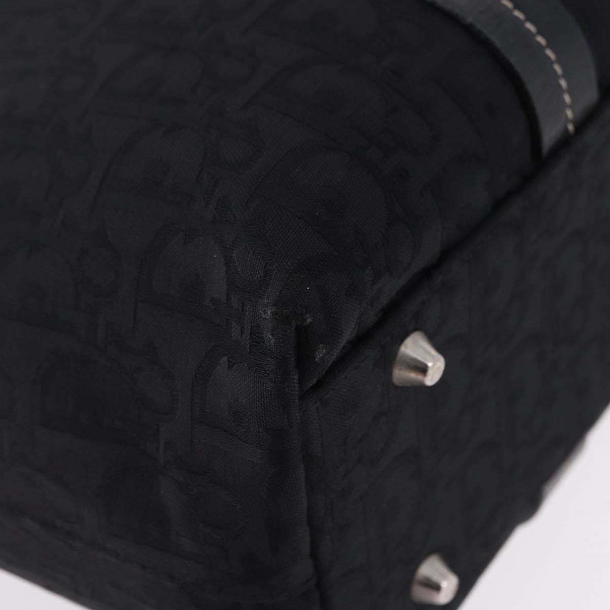 Christian Dior Trotter Canvas Hand Bag Black Silver Auth 195785V - Jerrillo image 9