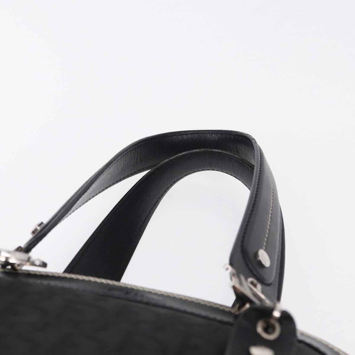 Christian Dior Trotter Canvas Hand Bag Black Silver Auth 195785V - Jerrillo image 8