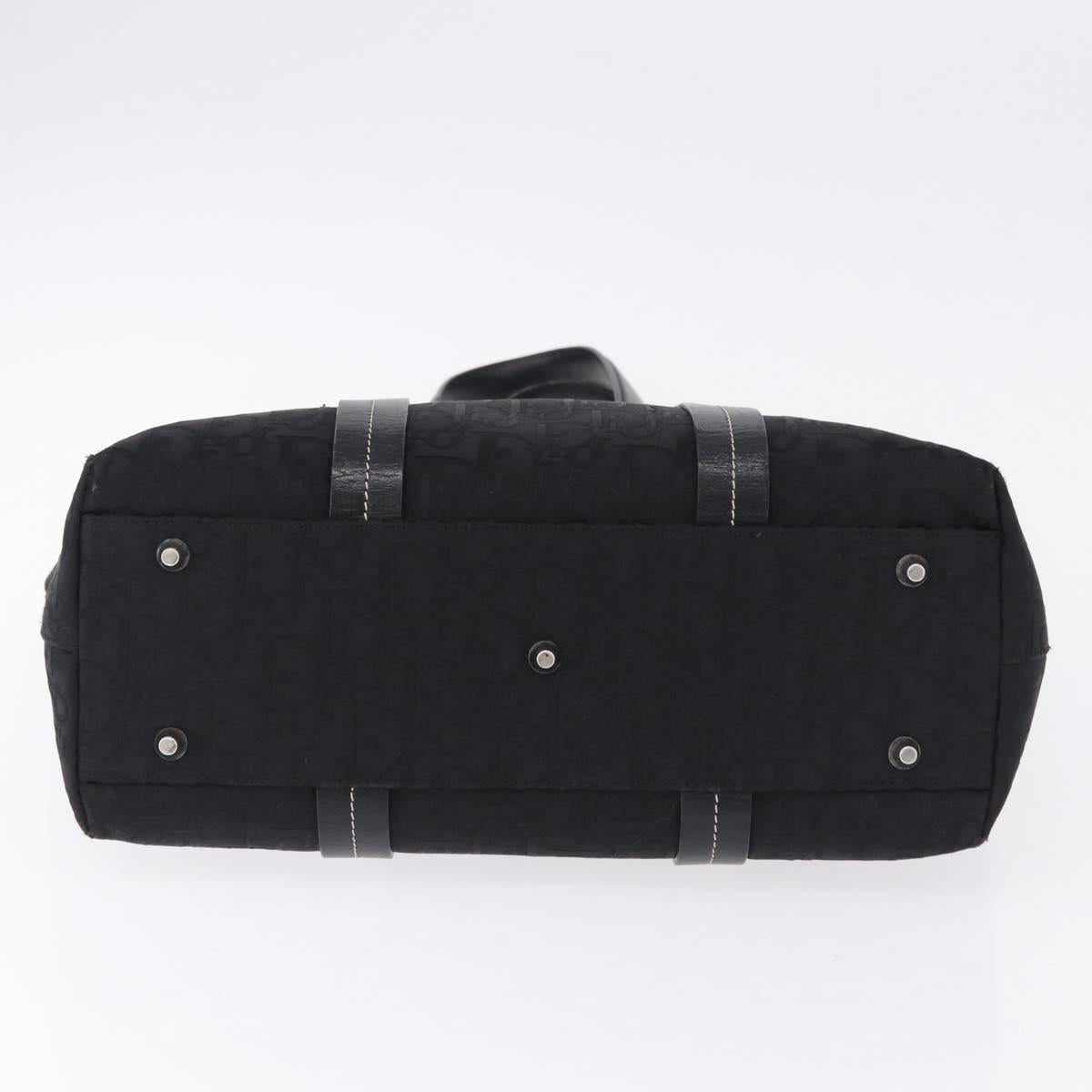 Christian Dior Trotter Canvas Hand Bag Black Silver Auth 195785V - Jerrillo image 5