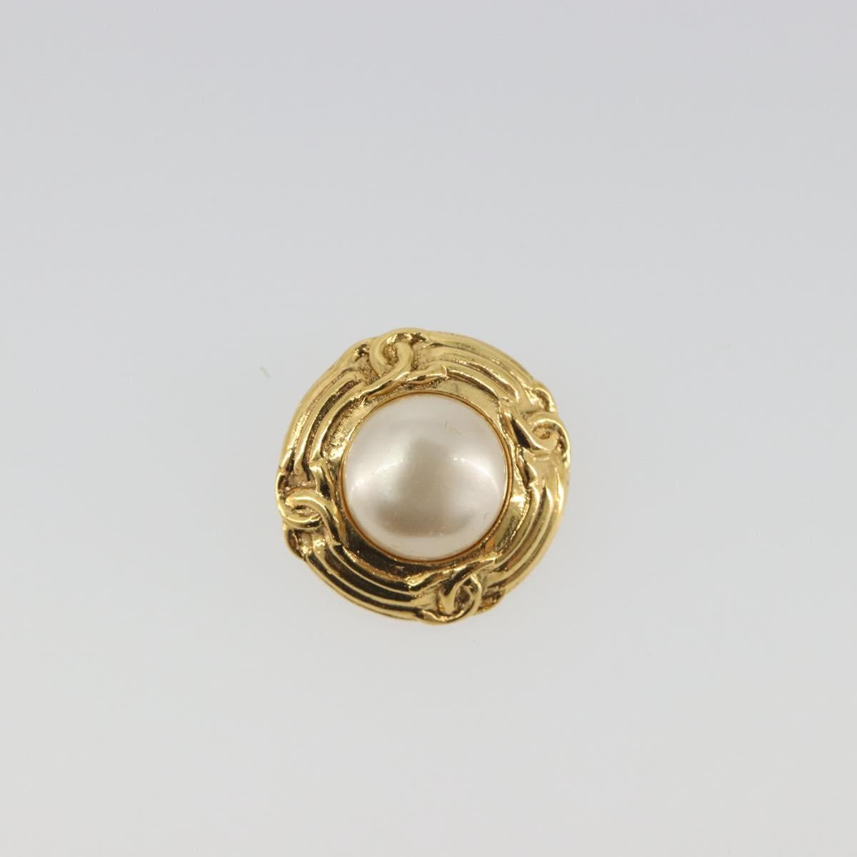 CHANEL Earring metal Gold CC Auth 195943A - Jerrillo image 2