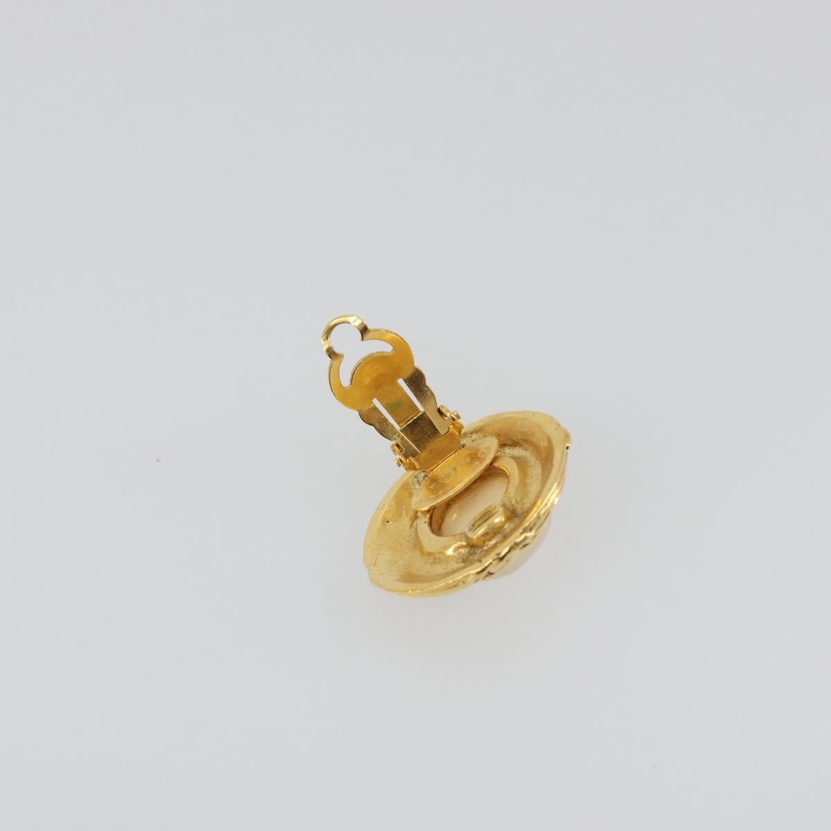 CHANEL Earring metal Gold CC Auth 195943A - Jerrillo image 4