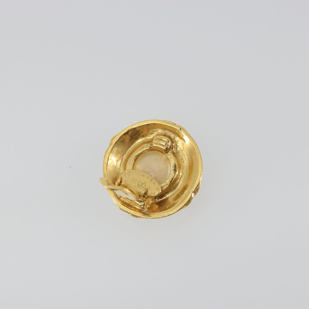 CHANEL Earring metal Gold CC Auth 195943A - Jerrillo image 5