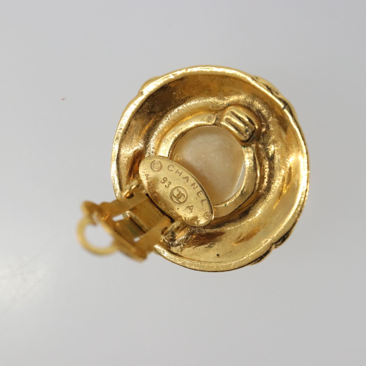 CHANEL Earring metal Gold CC Auth 195943A - Jerrillo image 6