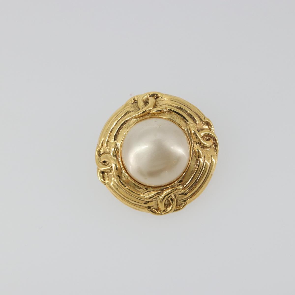 CHANEL Earring metal Gold CC Auth 195943A - Jerrillo image 7