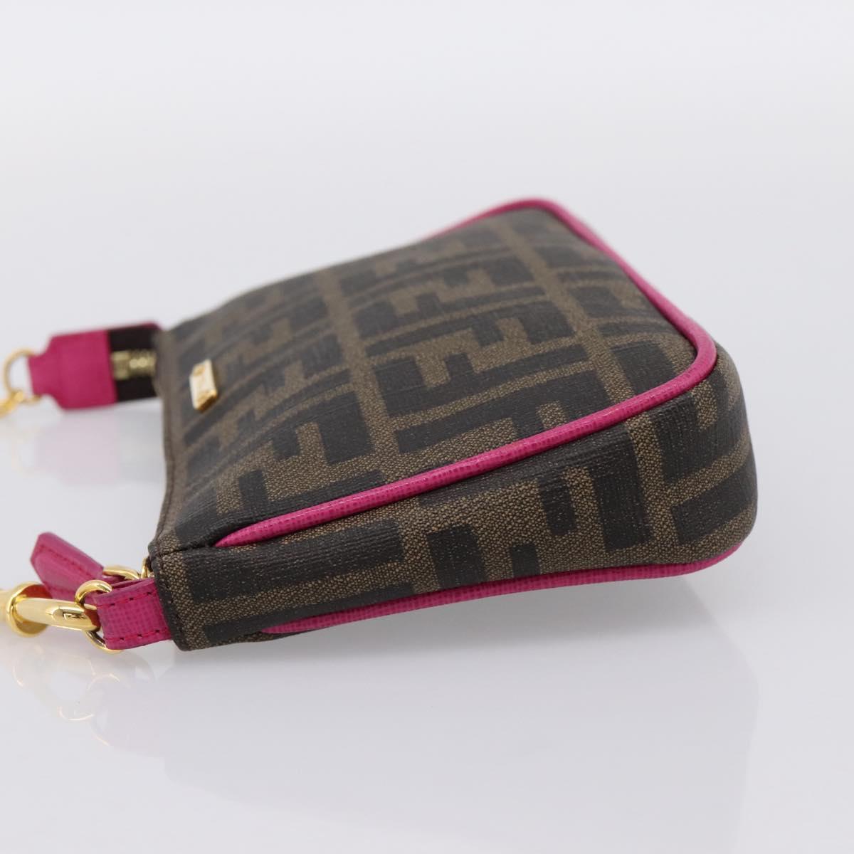 FENDI Zucca Canvas Accessory Pouch PVC Brown Black 8BS073 Auth 195954V - Jerrillo image 3