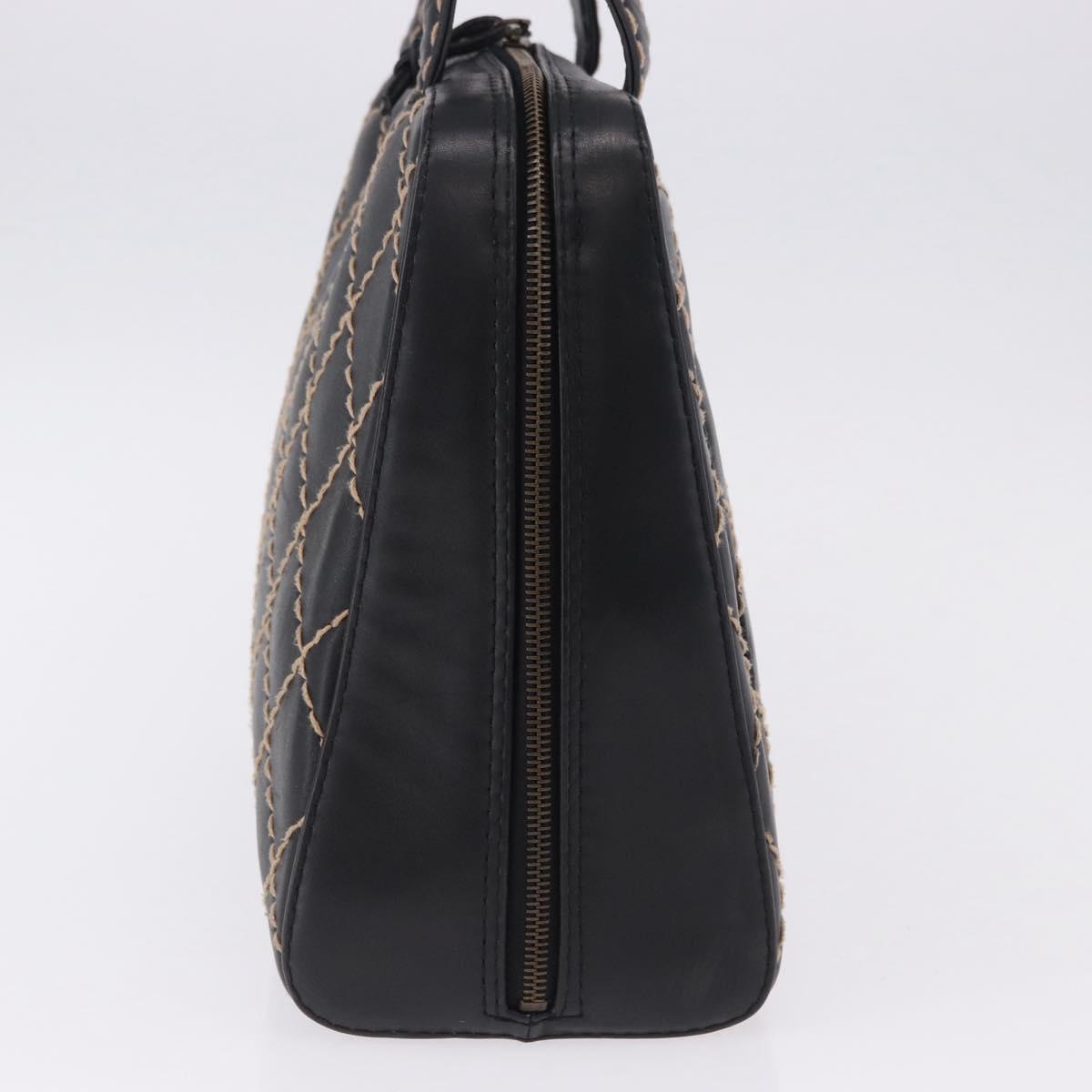 CHANEL Wild Stitch Hand Bag Leather Black CC Auth 195982V - Jerrillo image 4