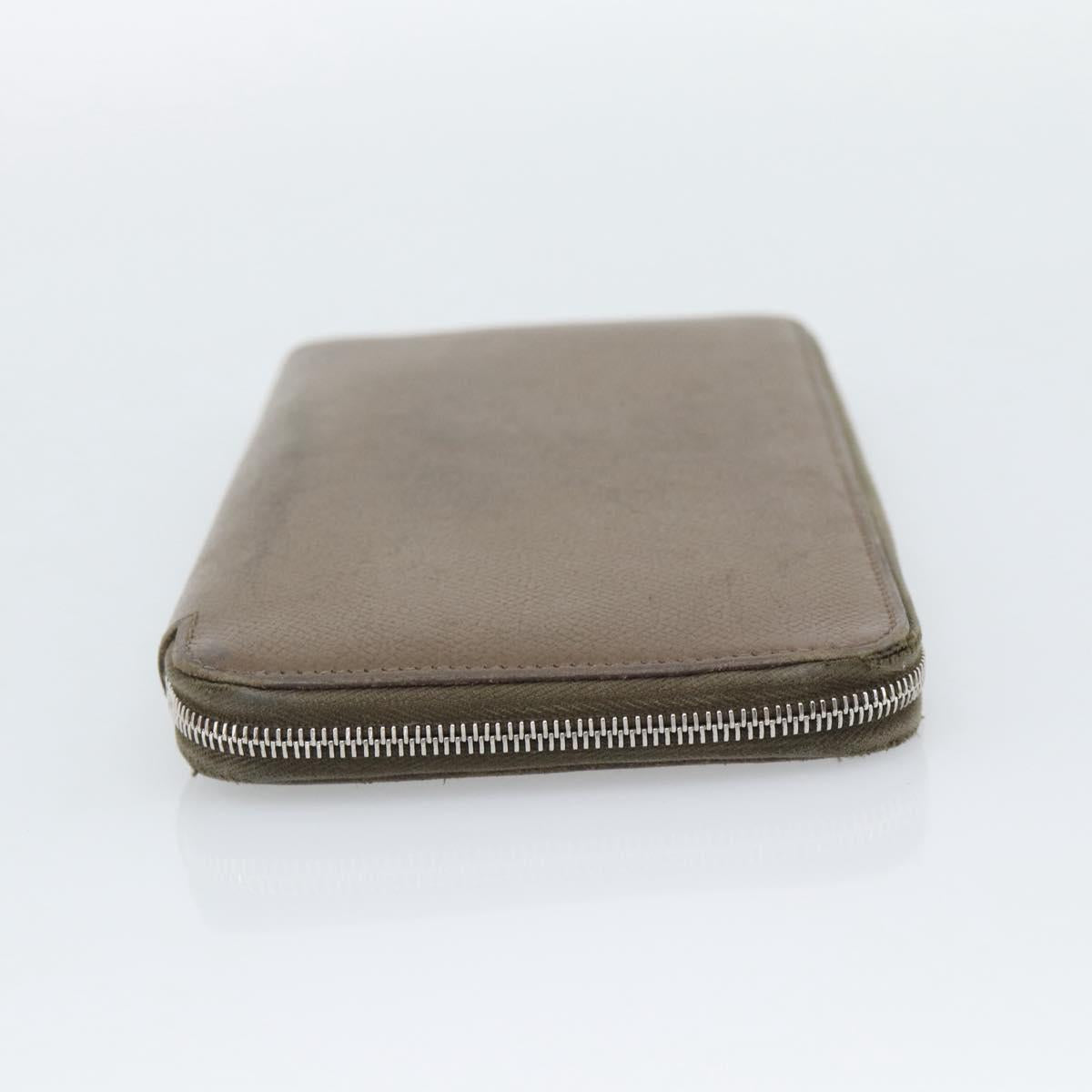 HERMES Azap Long Wallet Leather Beige Silver Auth 196019 - Jerrillo image 4