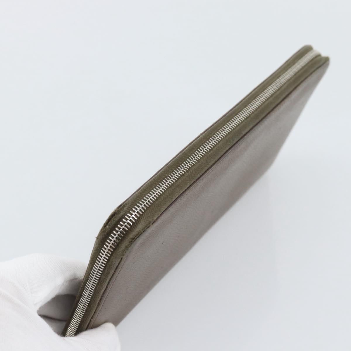 HERMES Azap Long Wallet Leather Beige Silver Auth 196019 - Jerrillo image 5