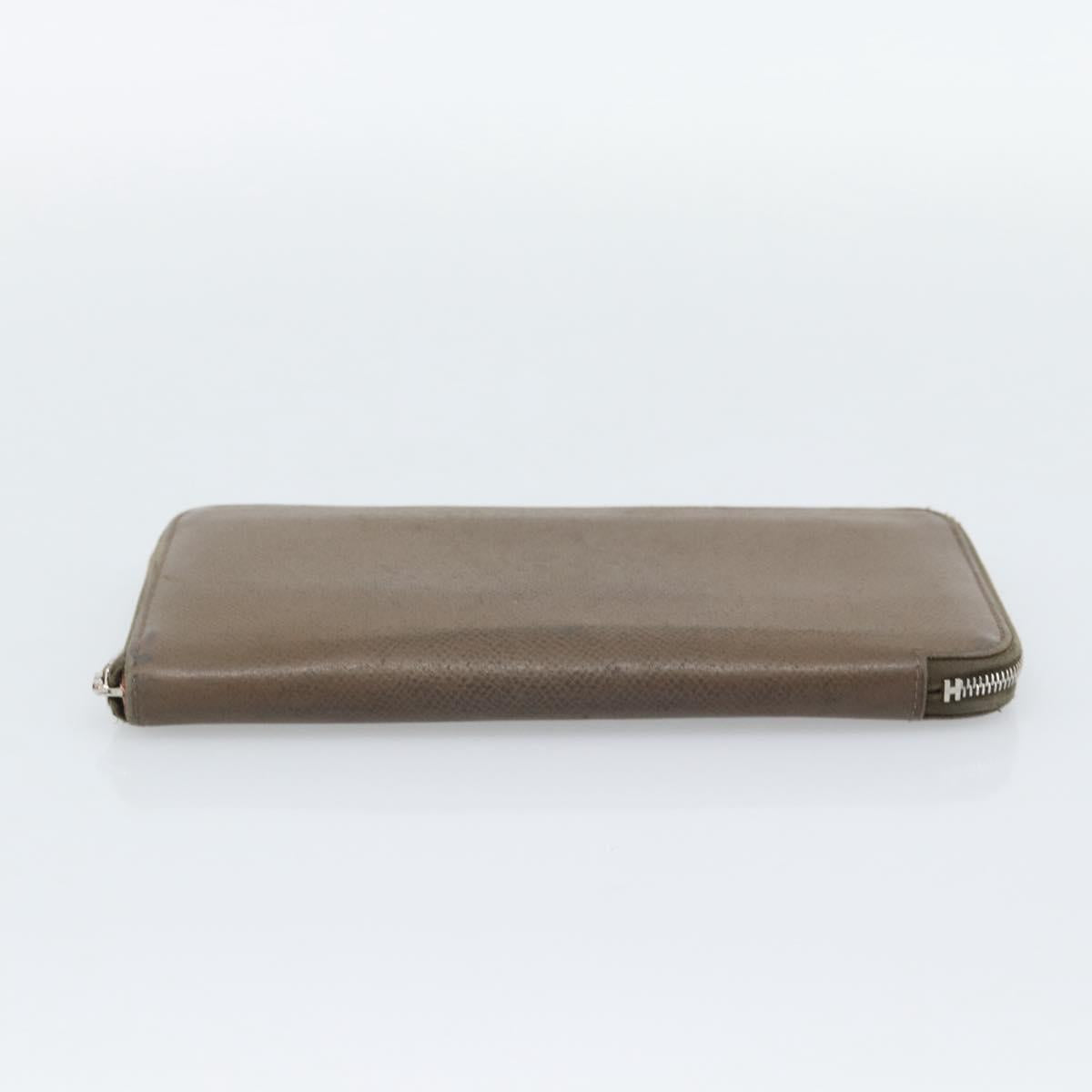 HERMES Azap Long Wallet Leather Beige Silver Auth 196019 - Jerrillo image 6