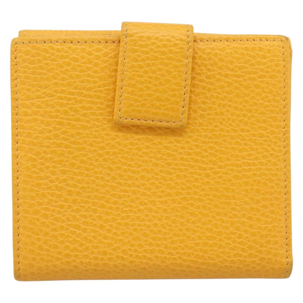 GUCCI Compact Wallet Leather Yellow Gold 368233 Auth 196070A - Jerrillo image 2