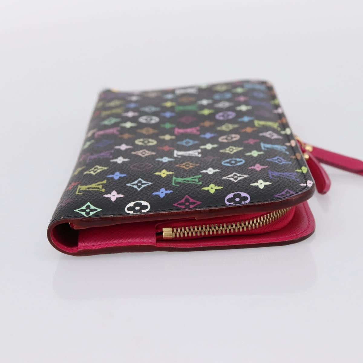 LOUIS VUITTON Multicolor PortefeuilleInsolite Wallet Black M60271 Auth 196074V - Jerrillo image 4