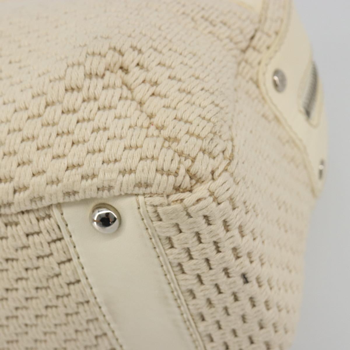 CHANEL Hand Bag Canvas Beige Silver CC Auth 196080 - Jerrillo image 9