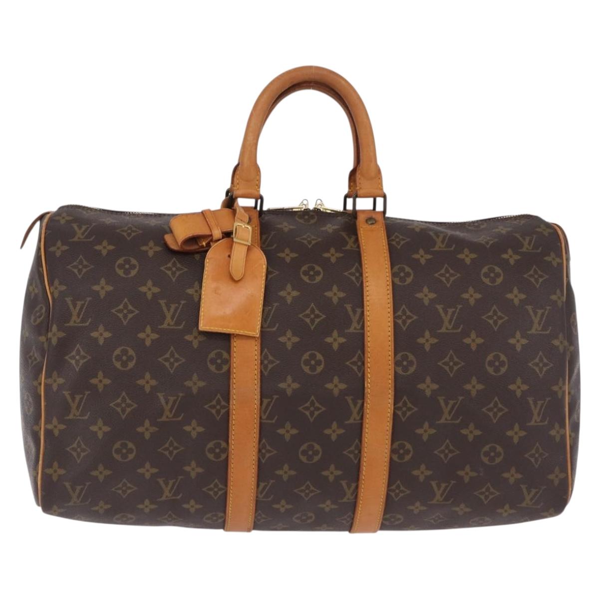 LOUIS VUITTON Monogram Keepall 45 Boston Bag M41428 LV Auth 196094A - Jerrillo image 2