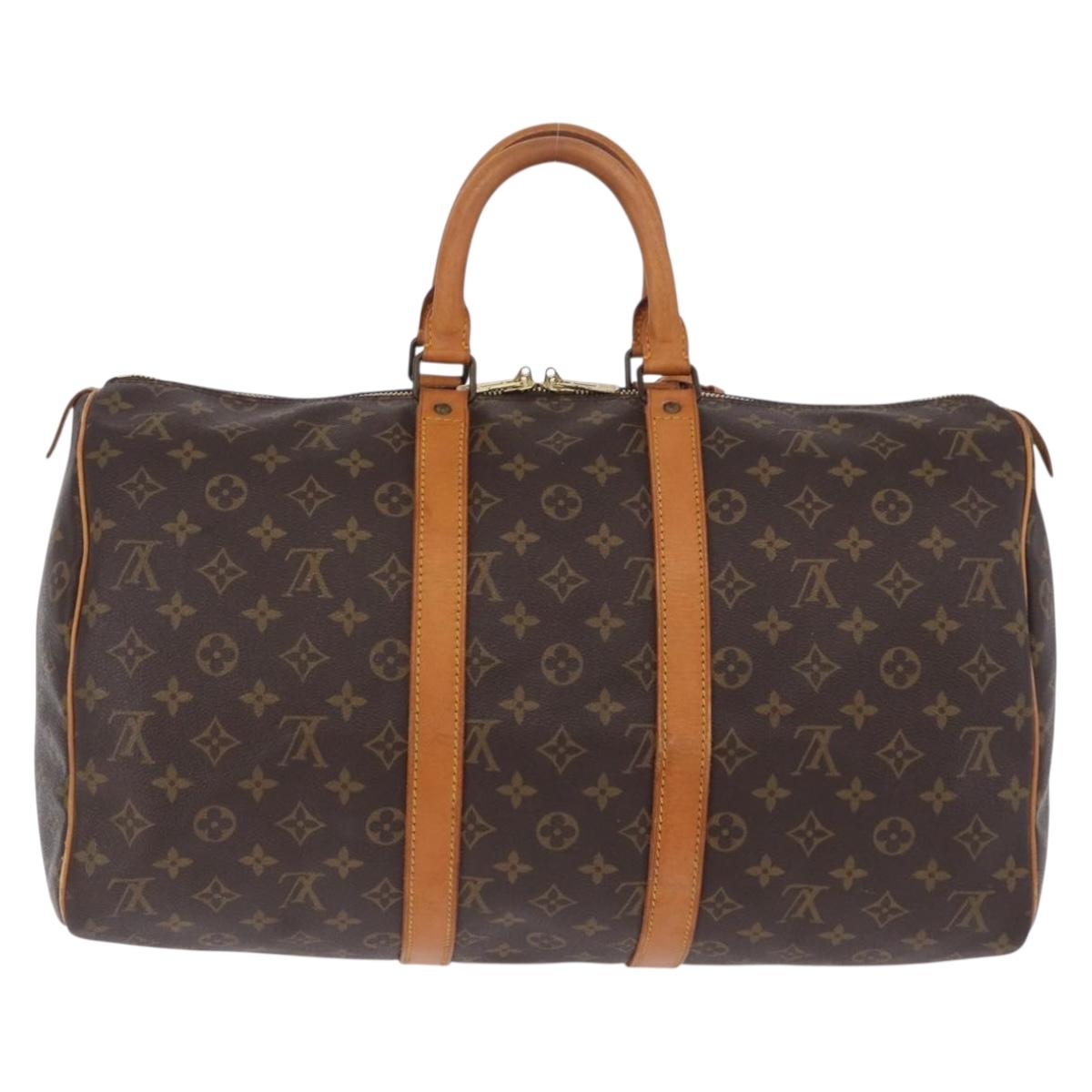 LOUIS VUITTON Monogram Keepall 45 Boston Bag M41428 LV Auth 196094A - Jerrillo image 3
