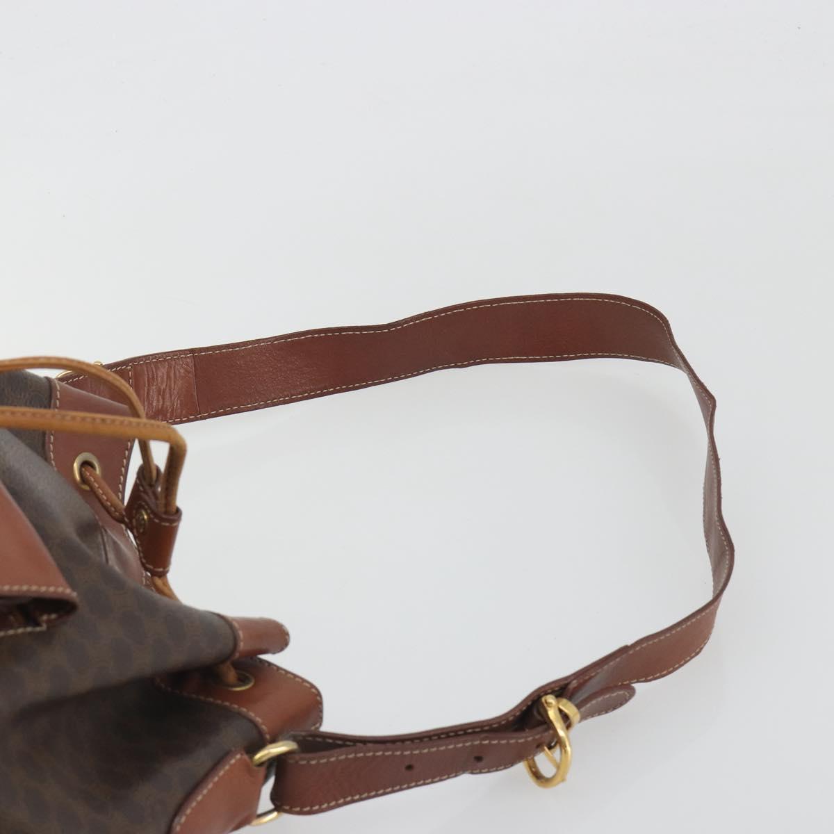 CELINE Macadam Shoulder Bag PVC Leather Brown Gold Tone Auth 196099 - Jerrillo image 8