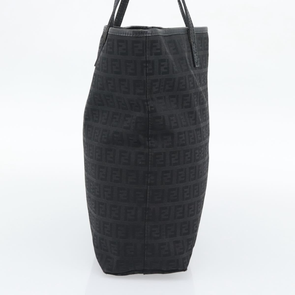 FENDI Zucchino Canvas Tote Bag Black 8BH074 Auth 196152 - Jerrillo image 3