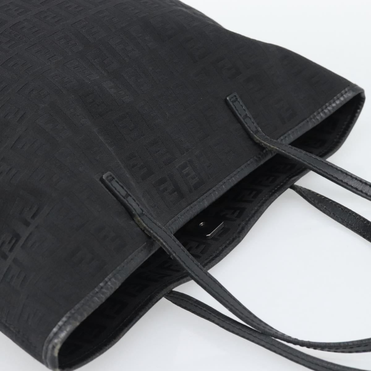 FENDI Zucchino Canvas Tote Bag Black 8BH074 Auth 196152 - Jerrillo image 6