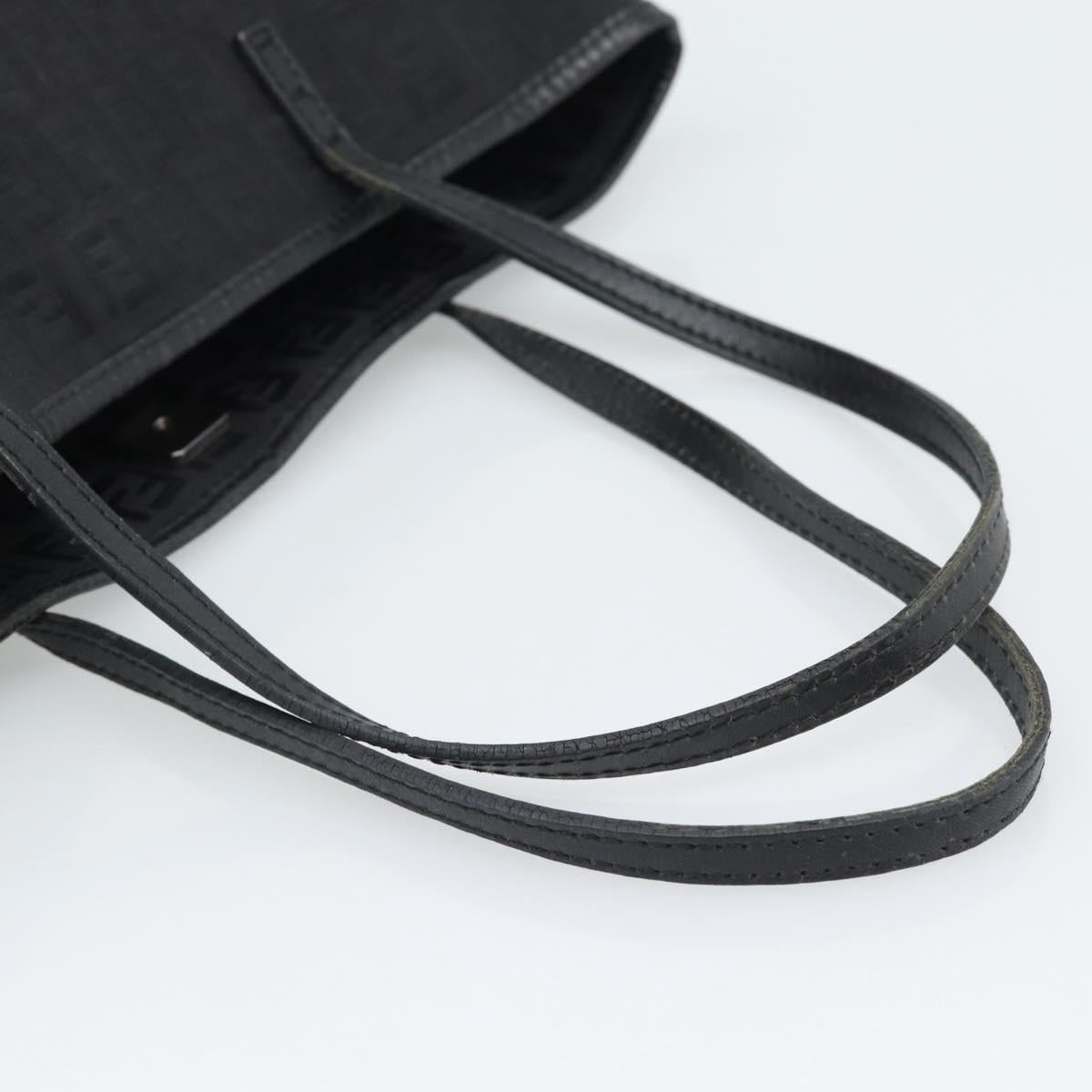 FENDI Zucchino Canvas Tote Bag Black 8BH074 Auth 196152 - Jerrillo image 7