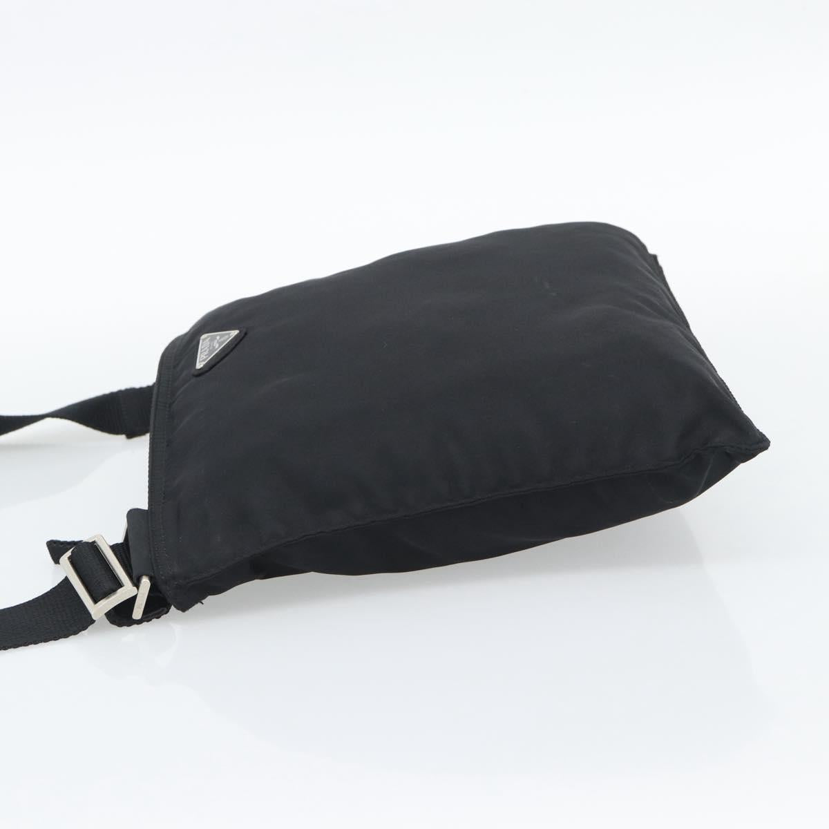 PRADA Shoulder Bag Nylon Black Silver Auth 196155A - Jerrillo image 3