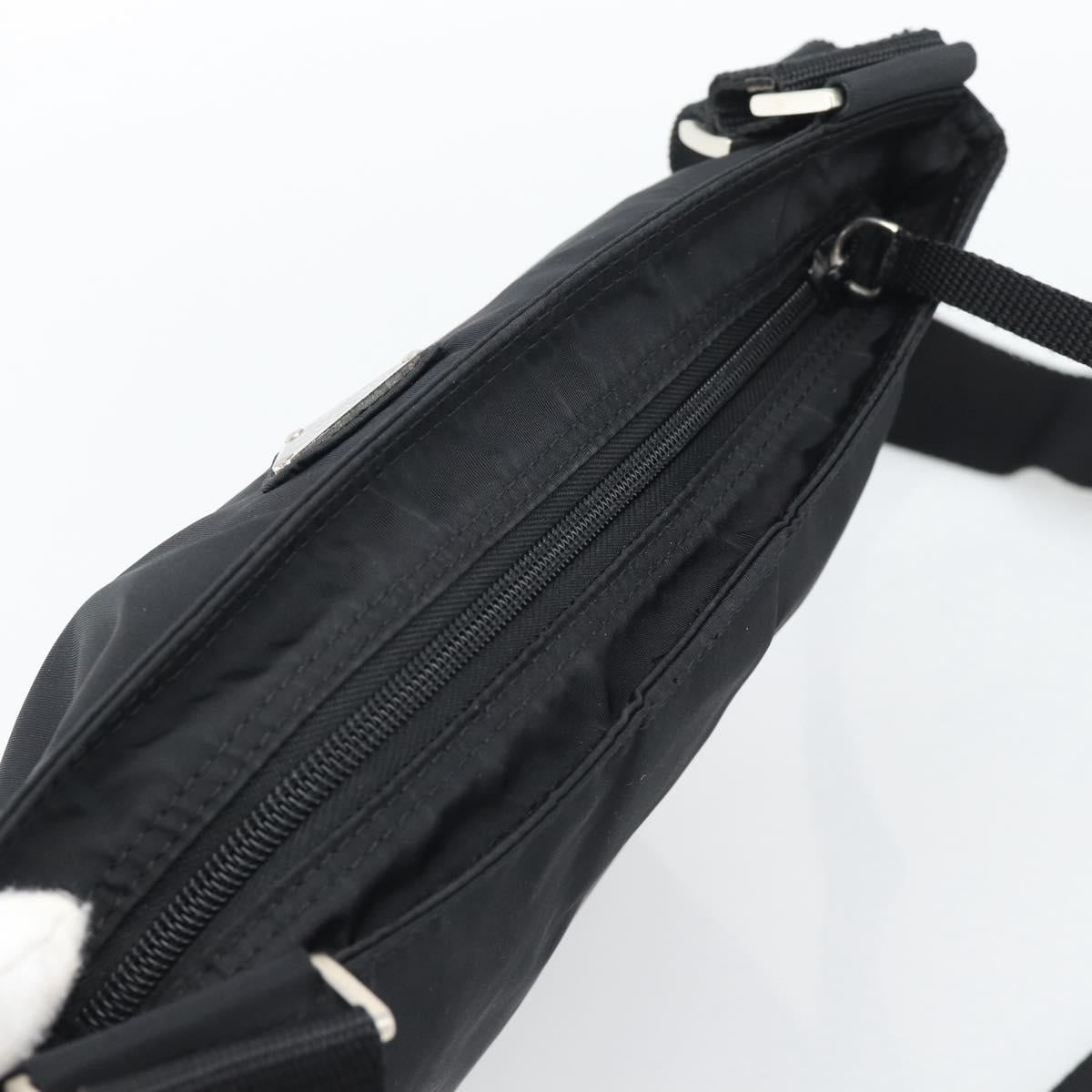 PRADA Shoulder Bag Nylon Black Silver Auth 196155A - Jerrillo image 6