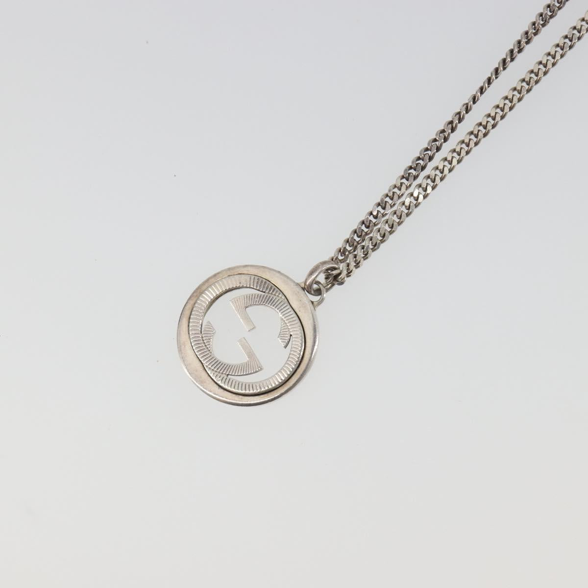 GUCCI Interlocking G Necklace Ag925 Silver Auth 196163A - Jerrillo image 3