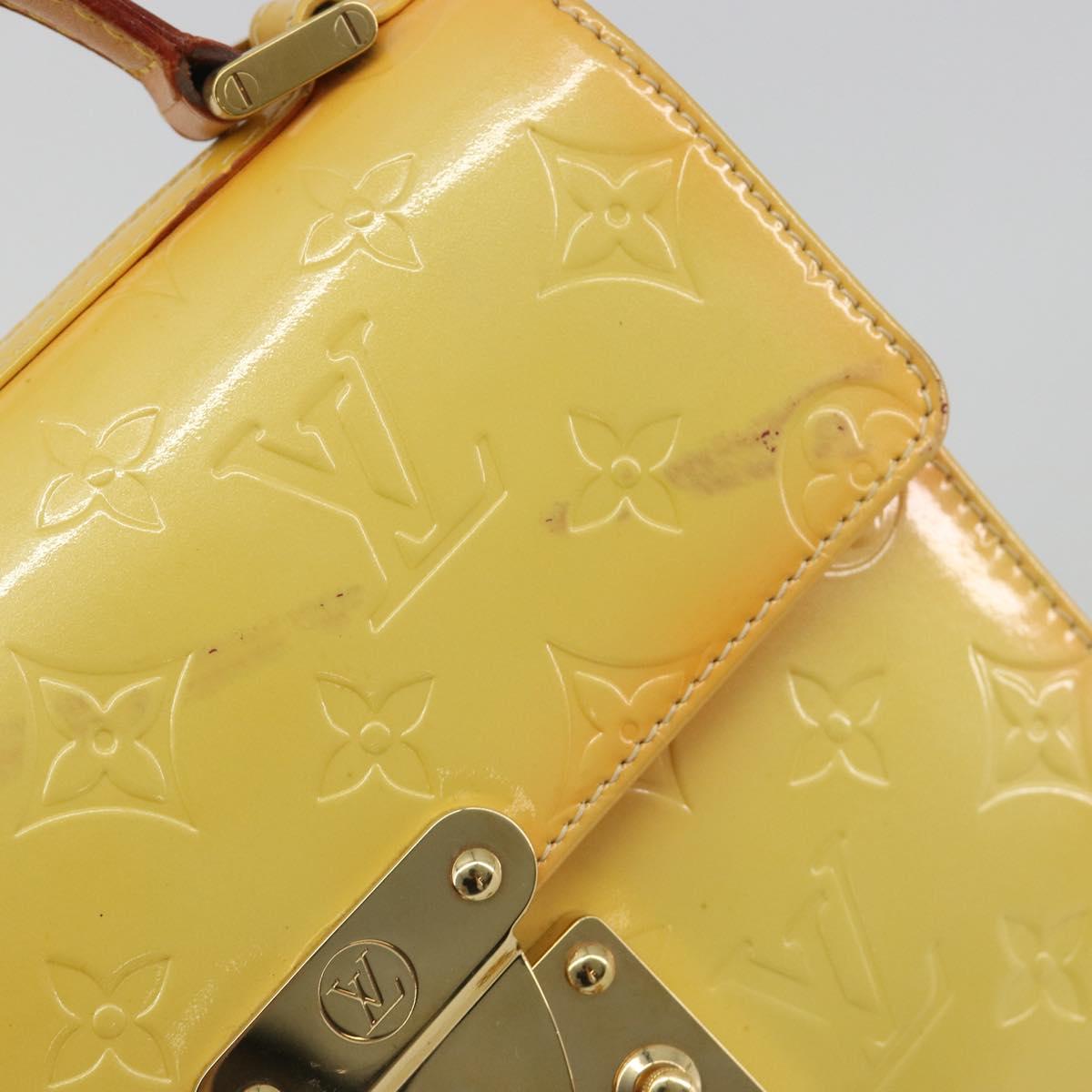 LOUIS VUITTON Monogram Vernis Spring Street Lime Yellow M91068 LV Auth 196196 - Jerrillo image 8