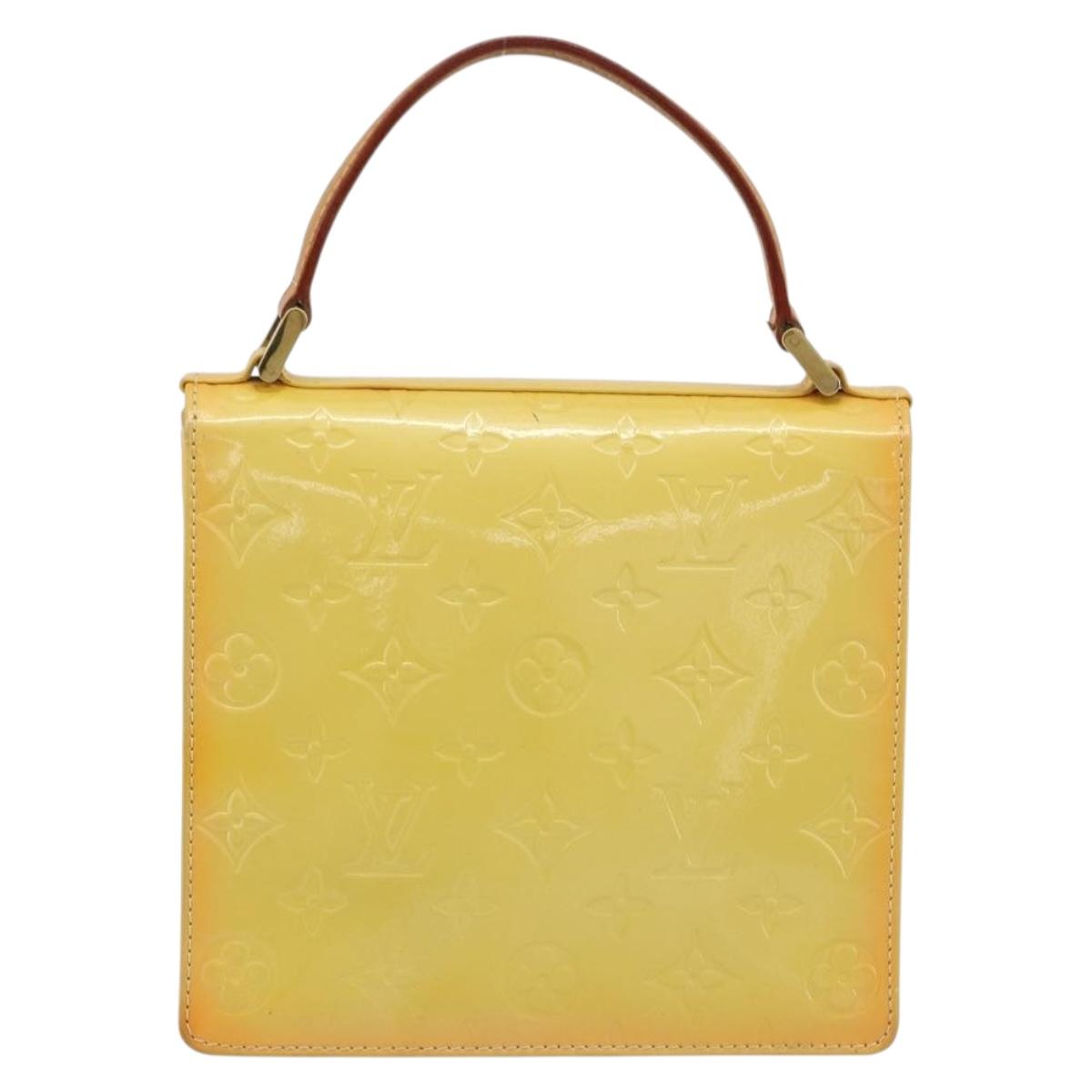 LOUIS VUITTON Monogram Vernis Spring Street Lime Yellow M91068 LV Auth 196196 - Jerrillo image 2
