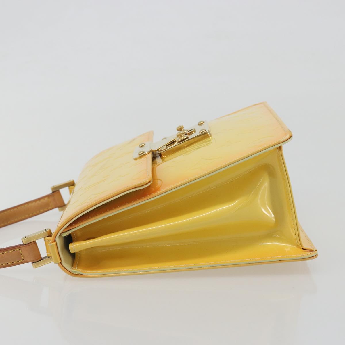 LOUIS VUITTON Monogram Vernis Spring Street Lime Yellow M91068 LV Auth 196196 - Jerrillo image 4