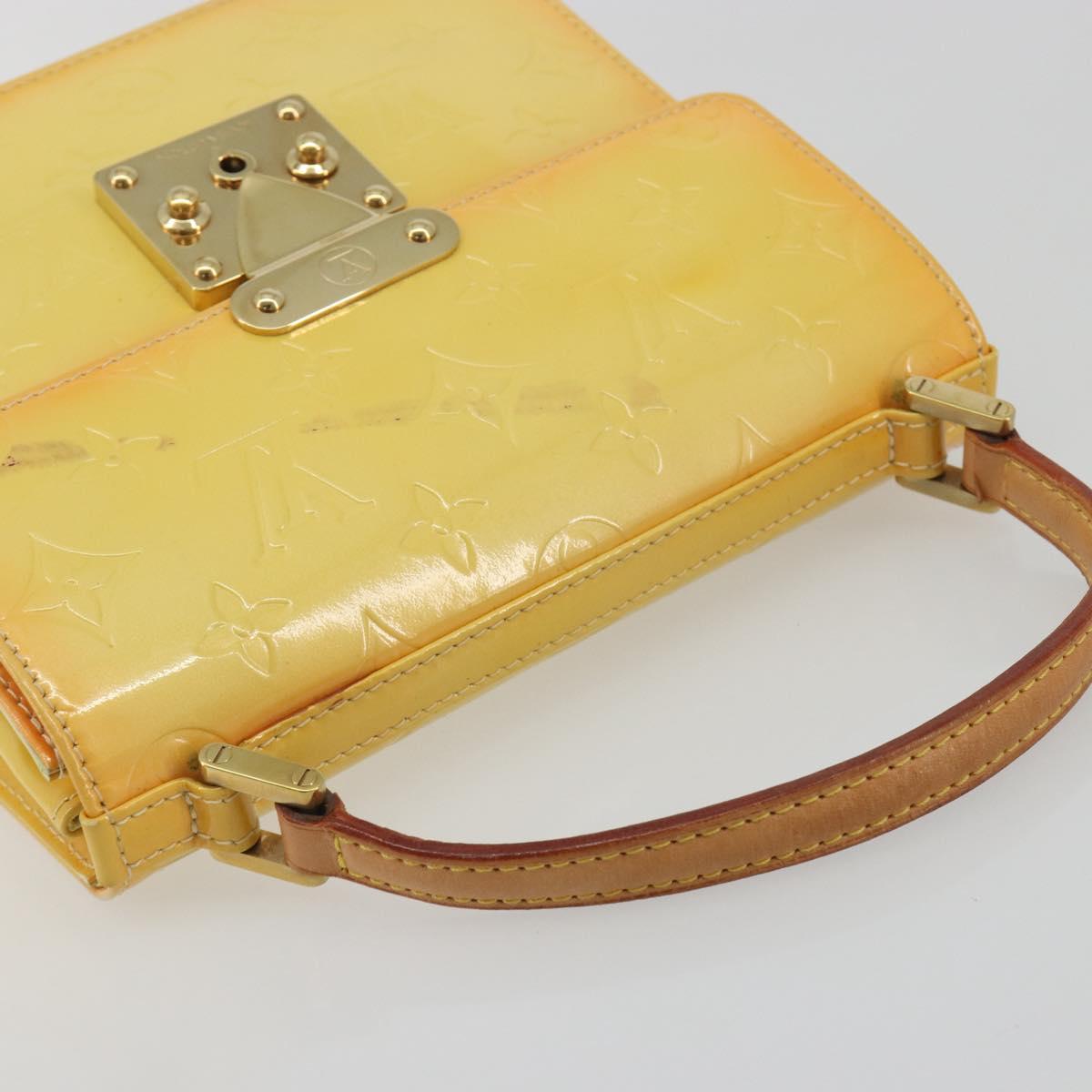 LOUIS VUITTON Monogram Vernis Spring Street Lime Yellow M91068 LV Auth 196196 - Jerrillo image 6
