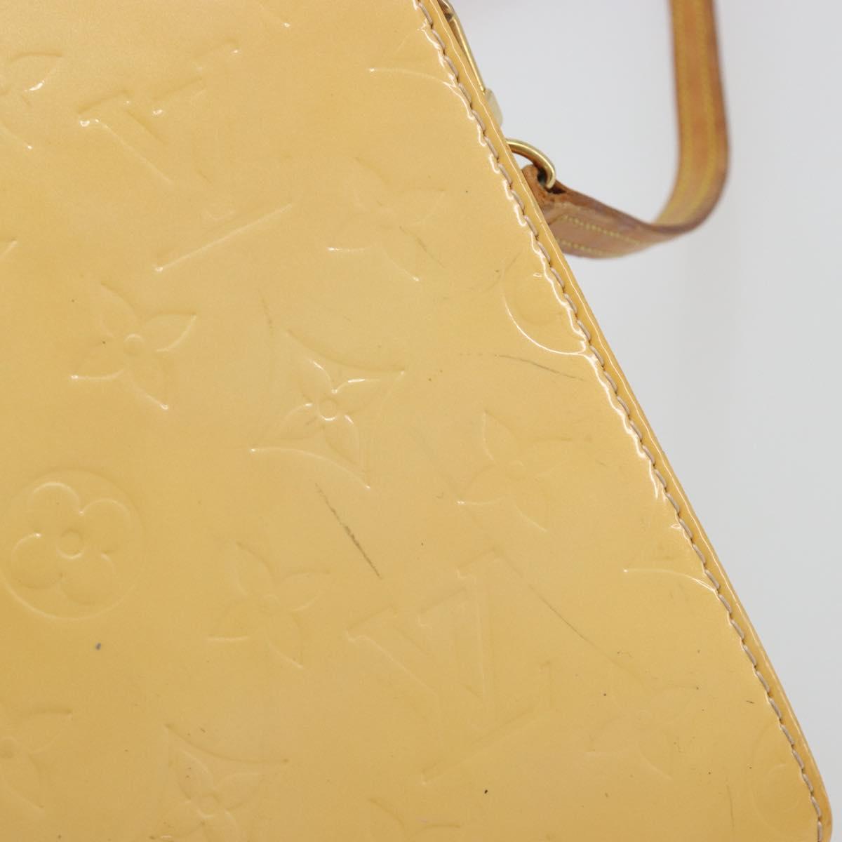 LOUIS VUITTON Monogram Vernis Motto Pouch Marshmallow Pink M91312 LV Auth 196217 - Jerrillo image 9