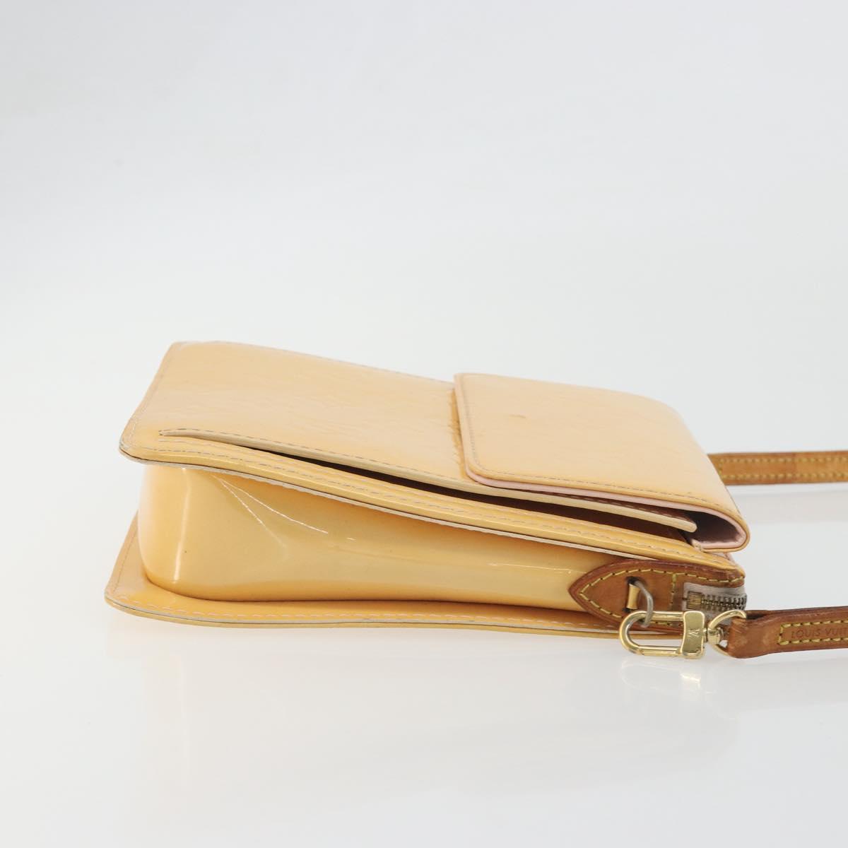 LOUIS VUITTON Monogram Vernis Motto Pouch Marshmallow Pink M91312 LV Auth 196217 - Jerrillo image 3