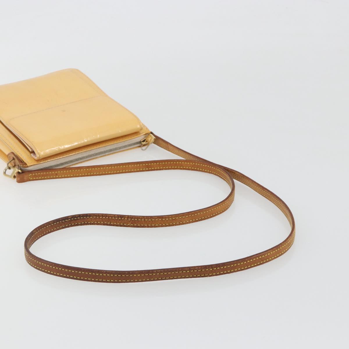 LOUIS VUITTON Monogram Vernis Motto Pouch Marshmallow Pink M91312 LV Auth 196217 - Jerrillo image 7