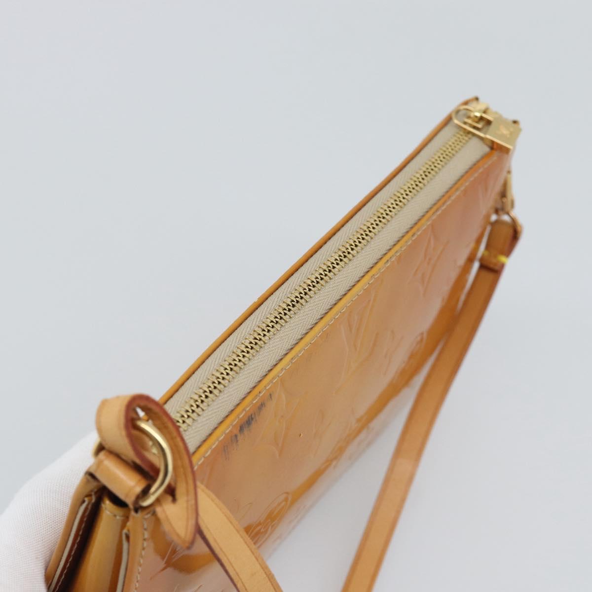LOUIS VUITTON Monogram Vernis Lexington Accessory Pouch Beige M91010 Auth 196220 - Jerrillo image 6