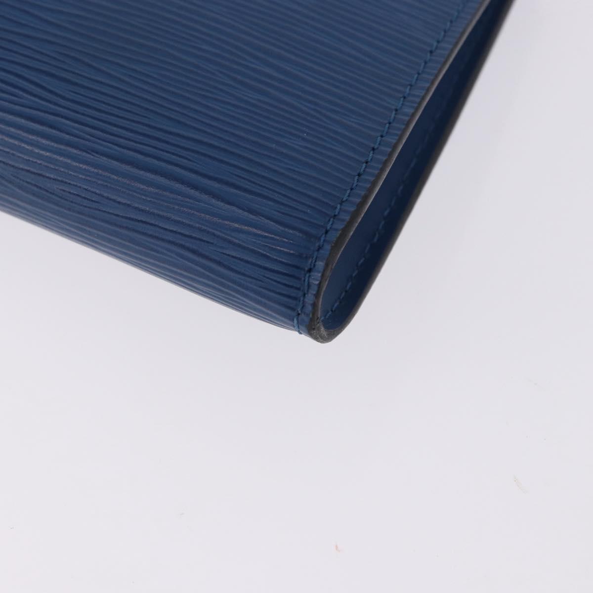 LOUIS VUITTON Epi Pochette Accessoires Pouch Blue M52985 LV Auth 196311 - Jerrillo image 9