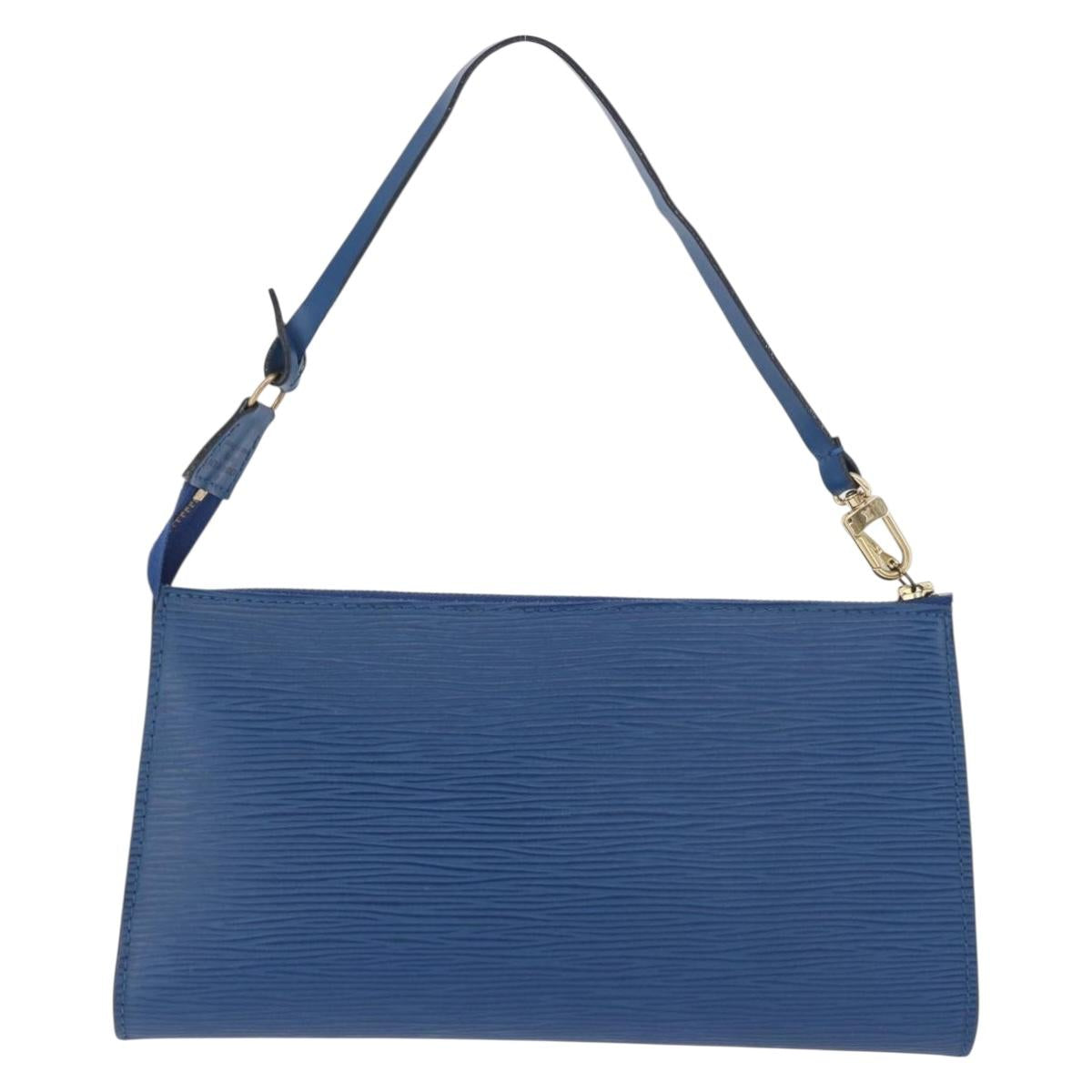 LOUIS VUITTON Epi Pochette Accessoires Pouch Blue M52985 LV Auth 196311 - Jerrillo image 2