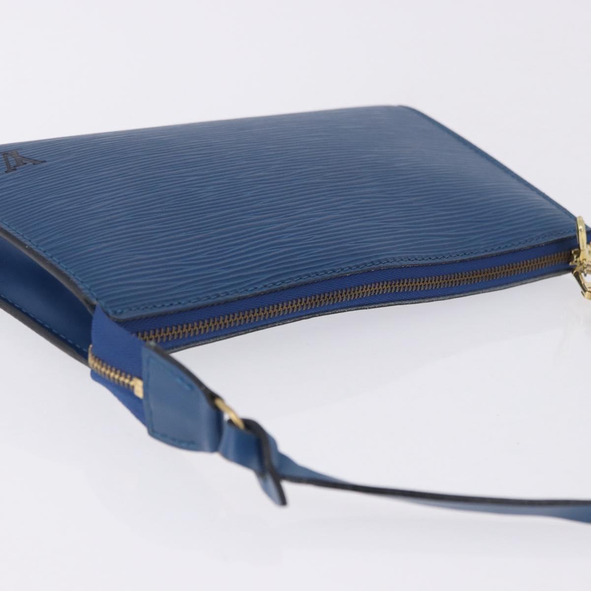 LOUIS VUITTON Epi Pochette Accessoires Pouch Blue M52985 LV Auth 196311 - Jerrillo image 6