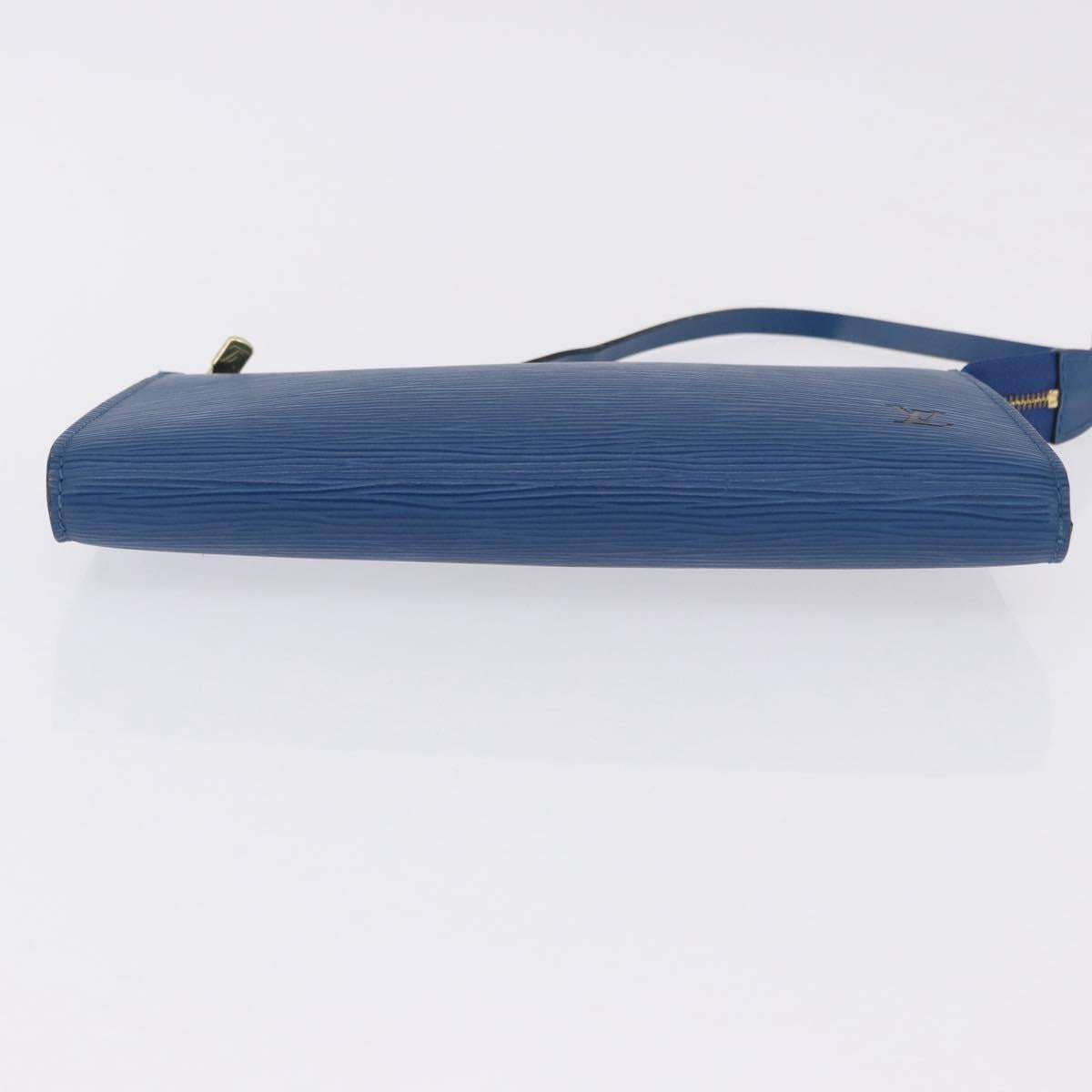 LOUIS VUITTON Epi Pochette Accessoires Pouch Blue M52985 LV Auth 196311 - Jerrillo image 5