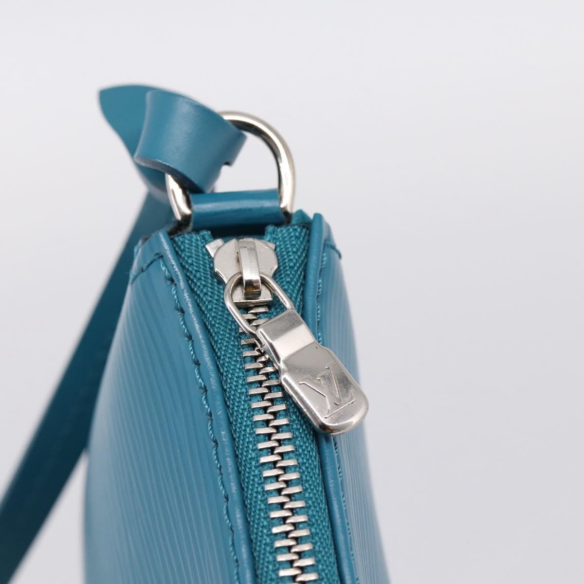 LOUIS VUITTON Epi Pochette Accessoires Pouch Cyan M40823 LV Auth 196344V - Jerrillo image 9