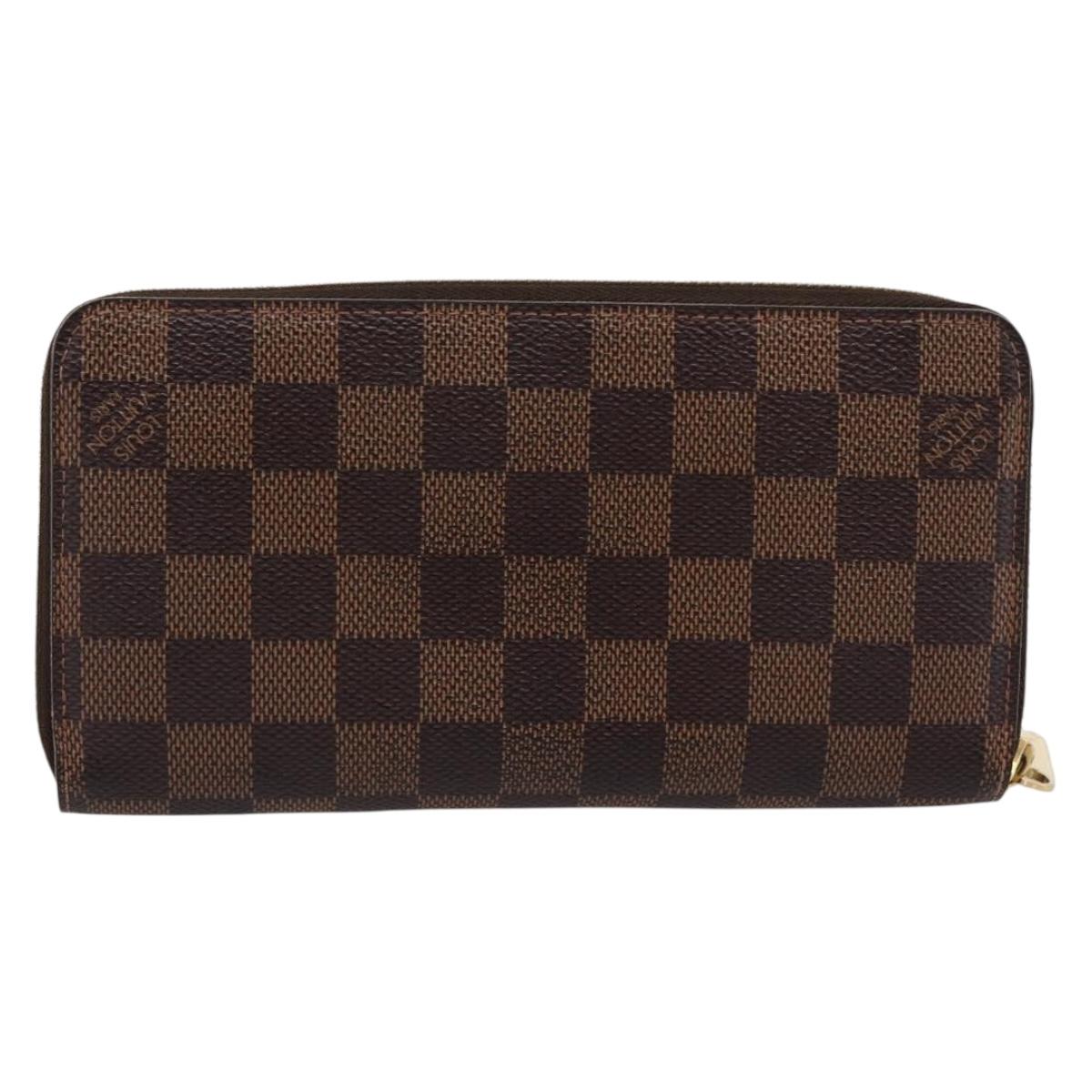 LOUIS VUITTON Damier Ebene Zippy Wallet Long Wallet N41661 LV Auth 196670 - Jerrillo image 2