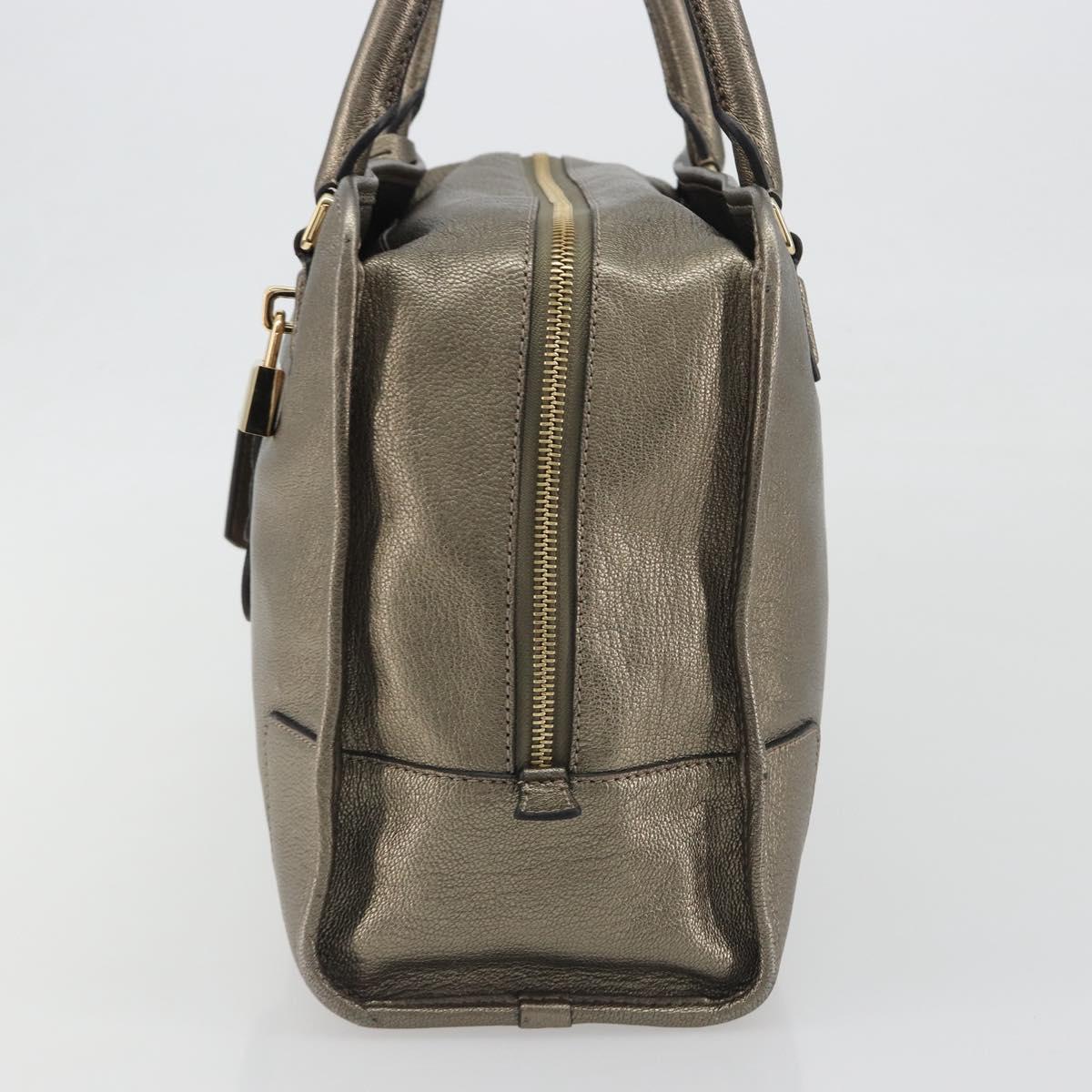 LOEWE Amazon 34 Hand Bag Leather Gold Auth 196701V - Jerrillo image 4