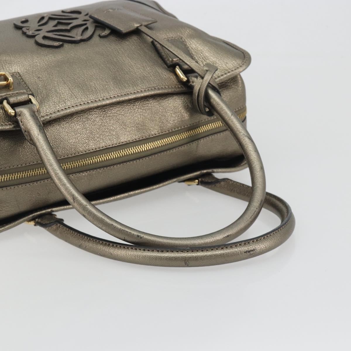LOEWE Amazon 34 Hand Bag Leather Gold Auth 196701V - Jerrillo image 7