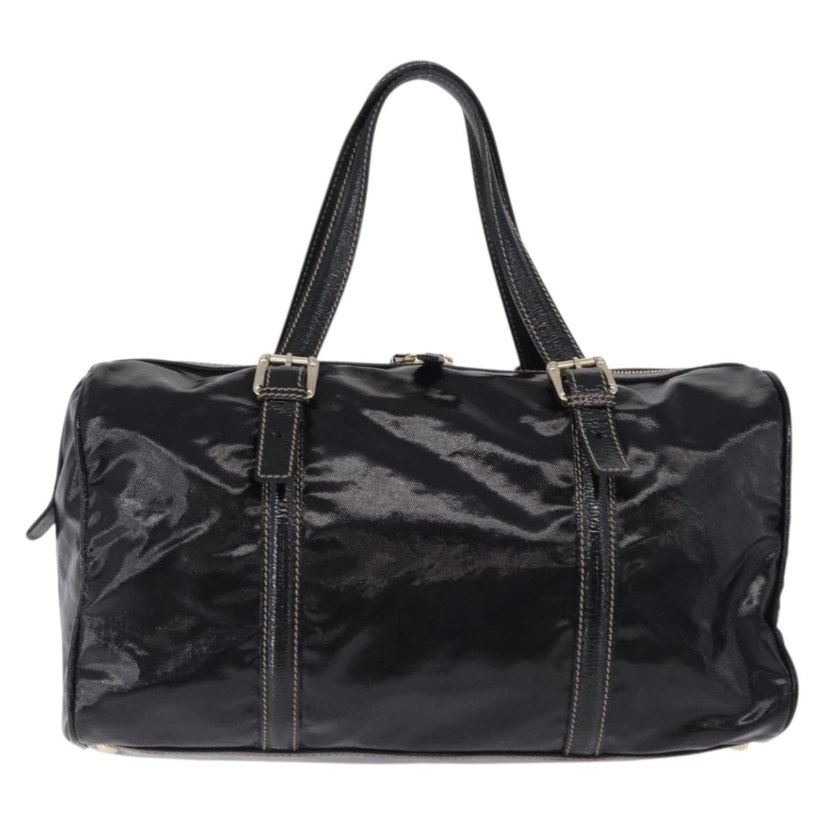 GUCCI Interlocking Web Sherry Line Bag Patent leather Black 170010 Auth 196790V - Jerrillo image 2