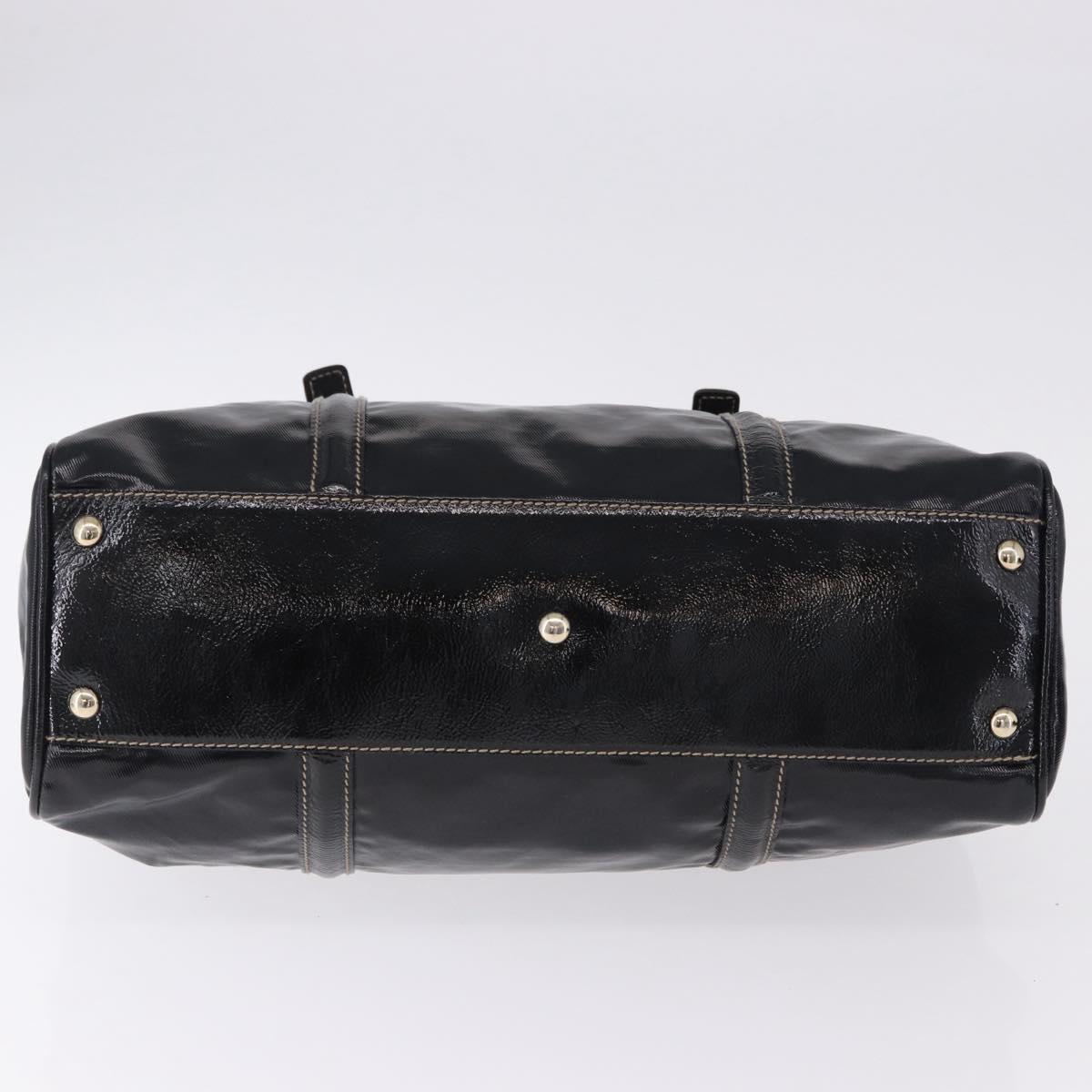 GUCCI Interlocking Web Sherry Line Bag Patent leather Black 170010 Auth 196790V - Jerrillo image 5